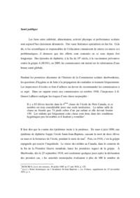 Histoire CSSRS : Santé publique