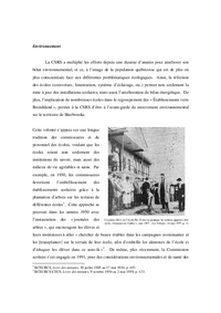 Histoire CSSRS : Environnement