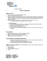 Plan d'intervention : Trouble de coagulation