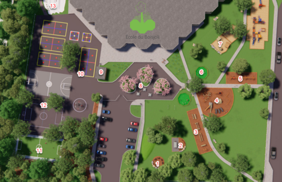 Financement cour de l'école Boisjoli