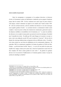 Histoire CSSRS : Autres membres du personnel