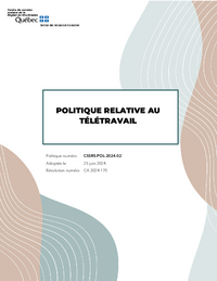 Politique relative au télétravail
