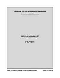 Politique de perfectionnement