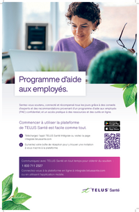 Affiche : Programme d'aie aux employés (TELUS Santé)