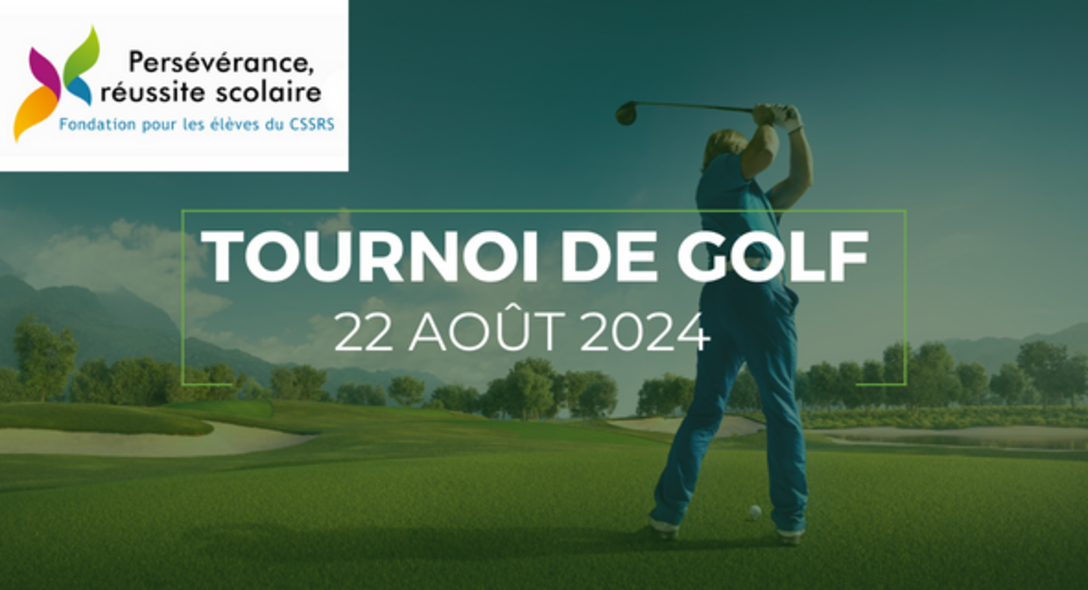 Affiche : Tournoi de golf de la persévérance scolaire (2024)