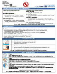 Plan d'intervention : Allergies sévères