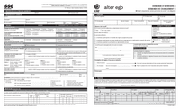 Formulaire de demande d'adhésion et de demande de changement Alter Ego (SSQ assurance)