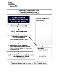 Guide d'intervention pour les élèves atteints de diabète (hypoglycémie)