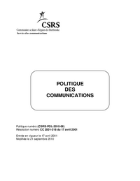 Politique des communications