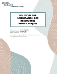 Politique sur l’utilisation des ressources informatiques
