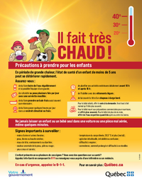 Il fait très chaud! Précautions à prendre pour les enfants