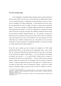 Histoire CSSRS : Personnel enseignant laïque