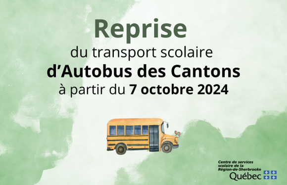 Reprise du transport scolaire d'Autobus des Cantons à partir du 7 octobre 2024