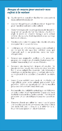 Brochure : Banque de moyens pour soutenir mon enfant à la maison