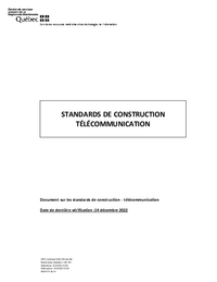 Standards de construction télécommunication