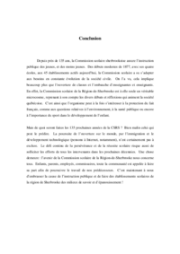 Histoire CSSRS : Conclusion