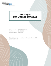 Politique sur l'usage du tabac à la CSRS