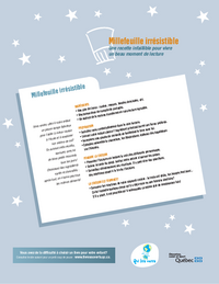 Affiche : Millefeuille irrésistible - Une recette infaillible pour vivre un beau moment de lecture