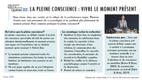 Capsule - La pleine conscience : vivre le moment présent