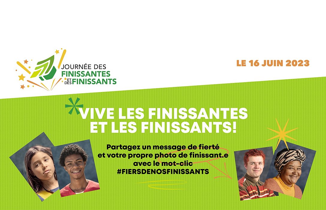 Affiche : Journée des finissantes et des finissants 2023