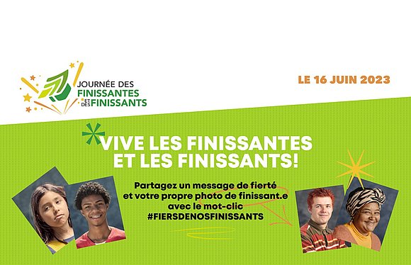 Affiche : Journée des finissantes et des finissants 2023