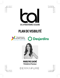 Bal de la persévérance scolaire : Plan de visibilité