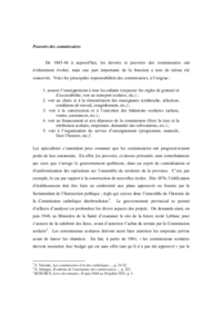 Histoire CSSRS : Pouvoirs des commissaires