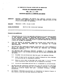 Procédure relative à l'embauche des élèves