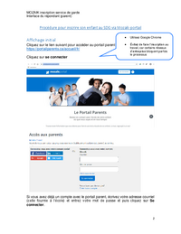 Procédure pour inscrire son enfant au service de garde via Mozaïk-Portail Parents