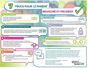 Affiche : 7 trucs pour le parent branché et prudent