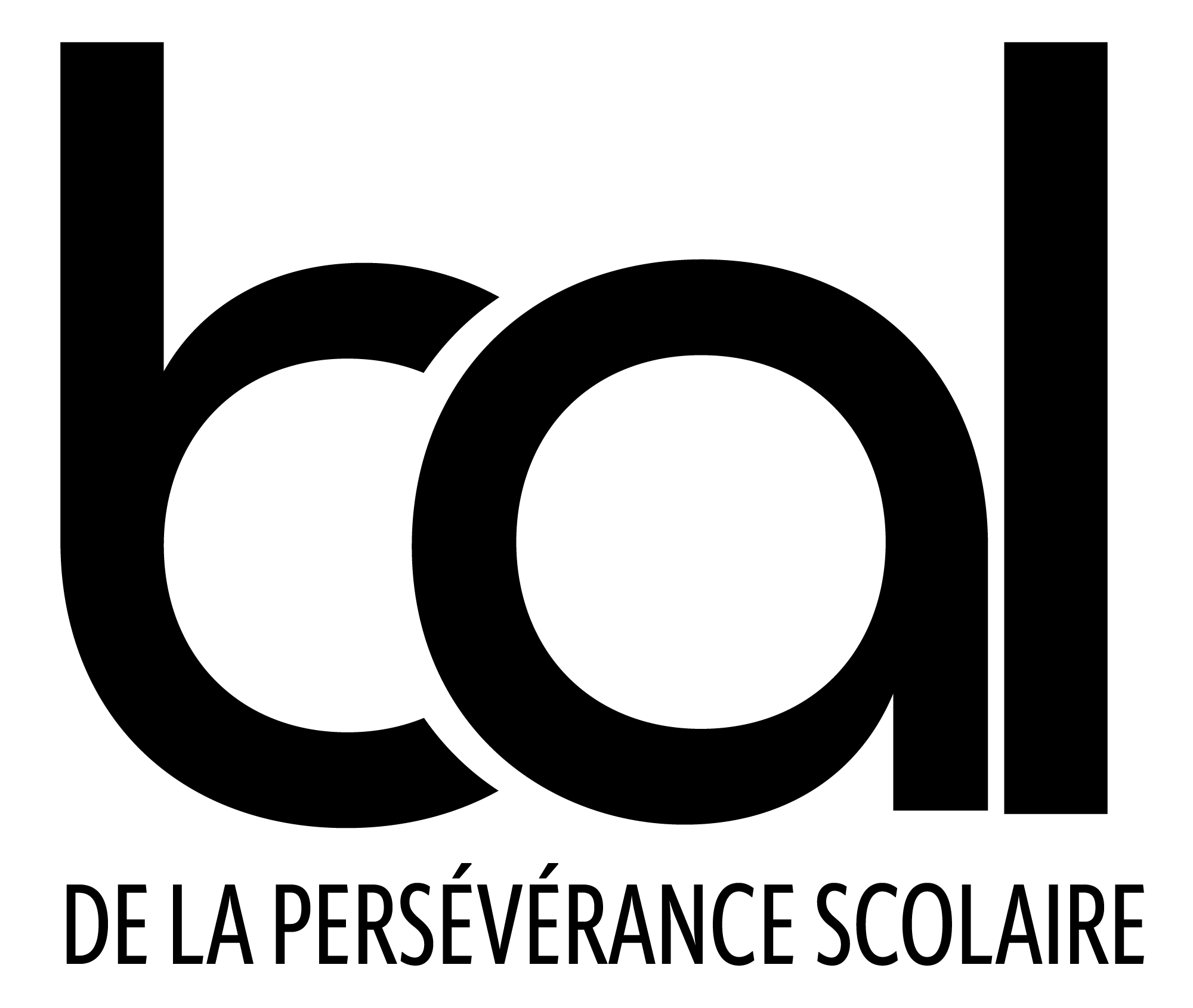 Logo : Bal de la persévérance scolaire (noir)