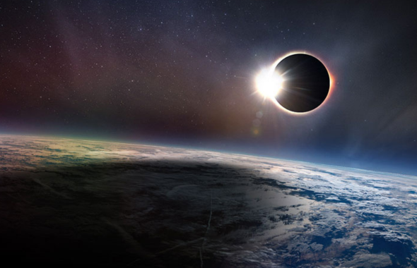 Image fictive de l'éclipse